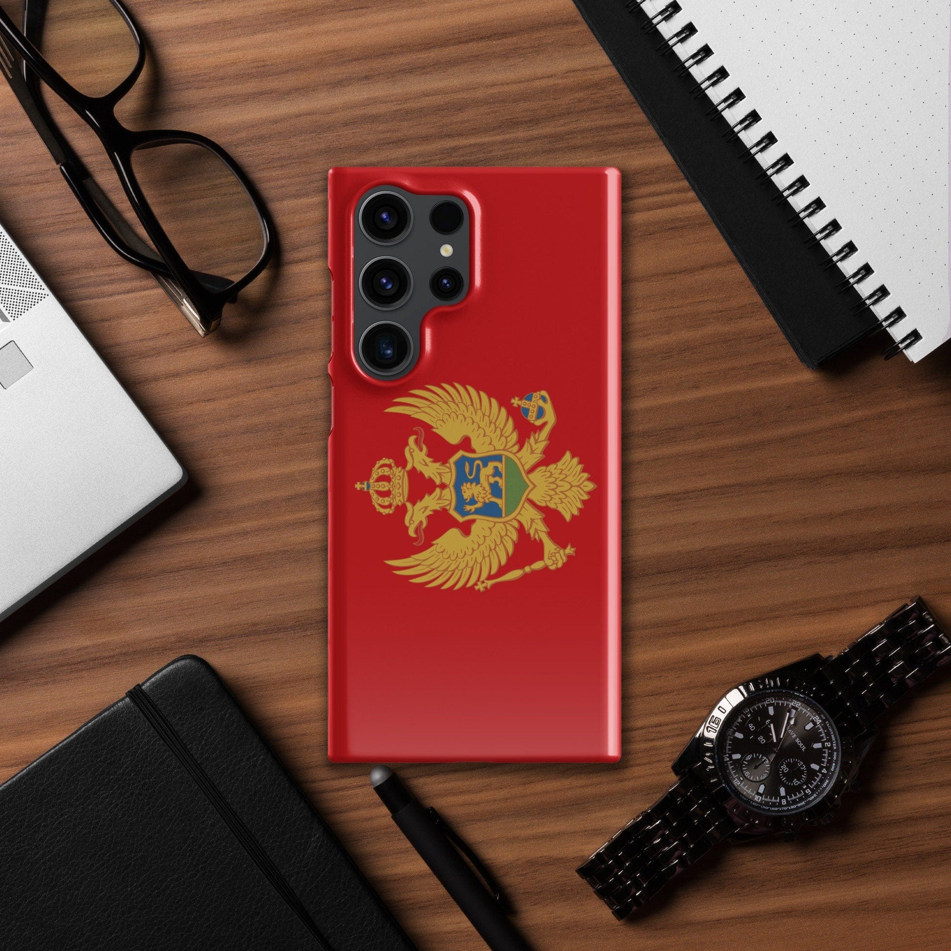 Montenegro Flag Samsung Galaxy Phone Case for Samsung S24 and Samsung S23 for Patriots - Raiden Gate Design