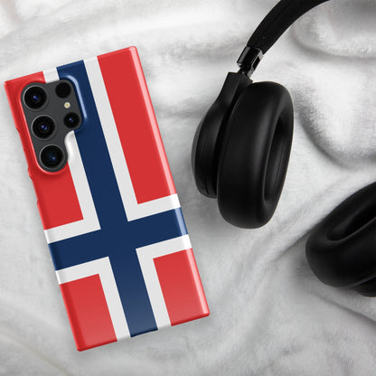 Norway Flag Samsung Galaxy Phone Case for Samsung S24 and Samsung S23 for Patriots - Raiden Gate Design