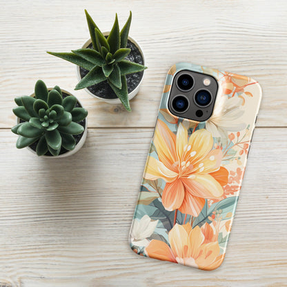 Orange Plant Phone Case | Botanical Phone Case | Aesthetic Phone Case | Floral Phone Case | Tough Case - Raiden Gate Design