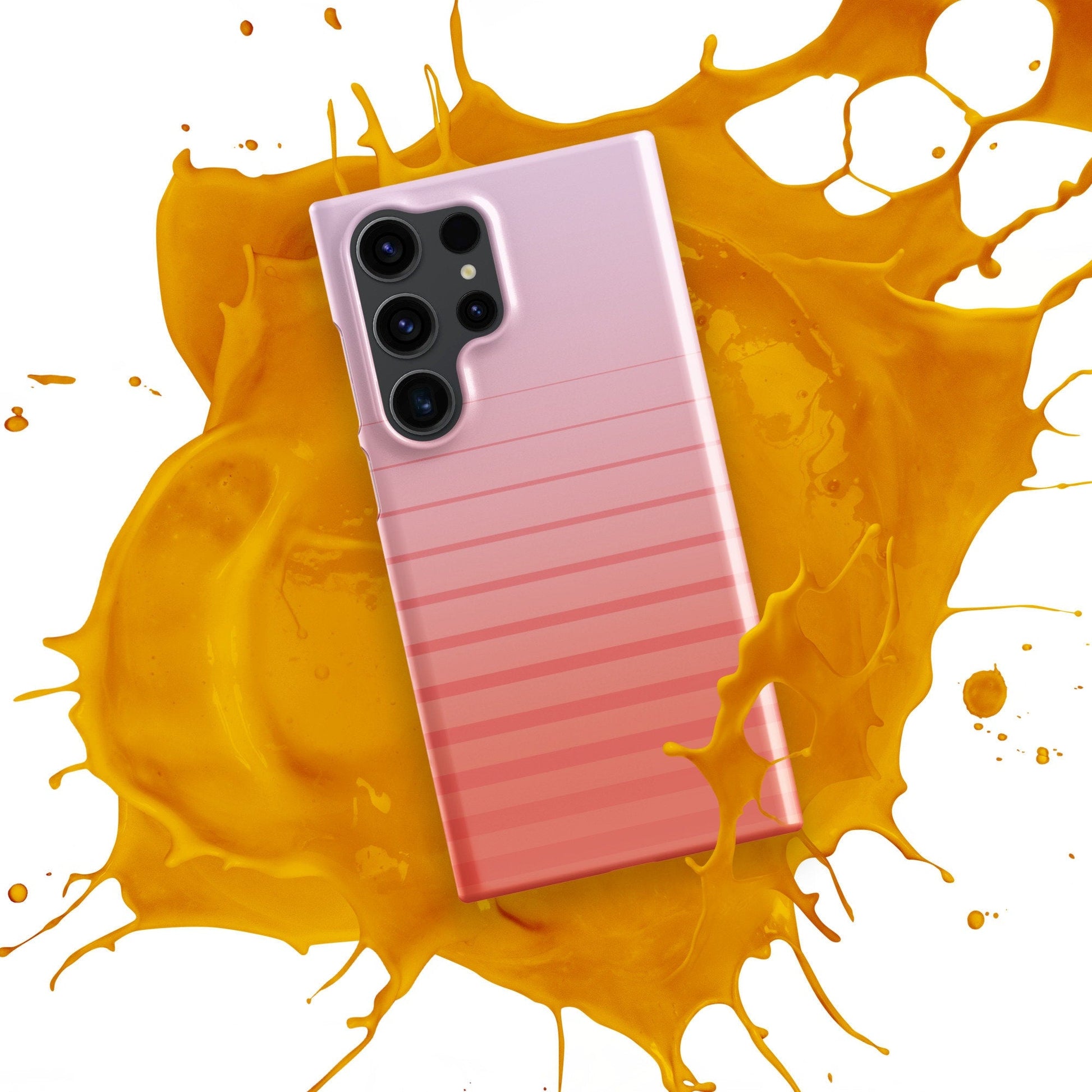 Pastel Gradient Samsung Galaxy S24 Ultra Case in Orange and Pink - Raiden Gate Design