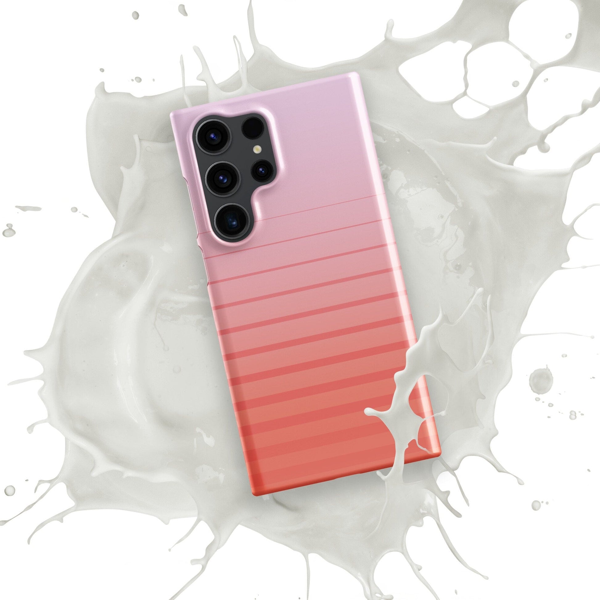 Pastel Gradient Samsung Galaxy S24 Ultra Case in Orange and Pink - Raiden Gate Design