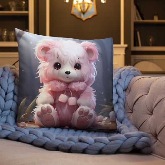 Pink Cub | Anime Pillow | Kawaii Pillow | Decorative Pillow | Throw Pillow - Raiden Gate Design