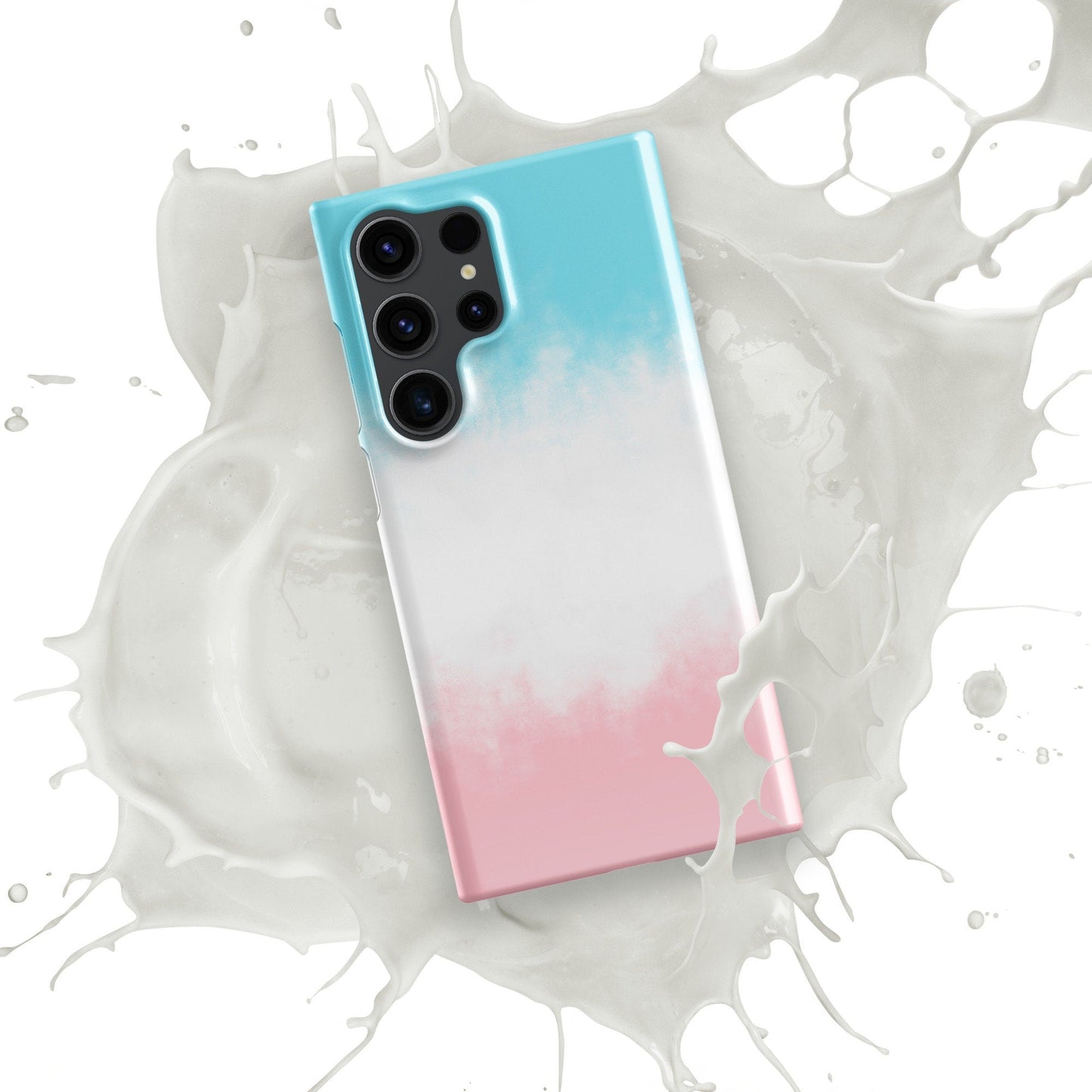 Pink White Blue Samsung Galaxy S24 Ultra Case - Floral Design - Raiden Gate Design