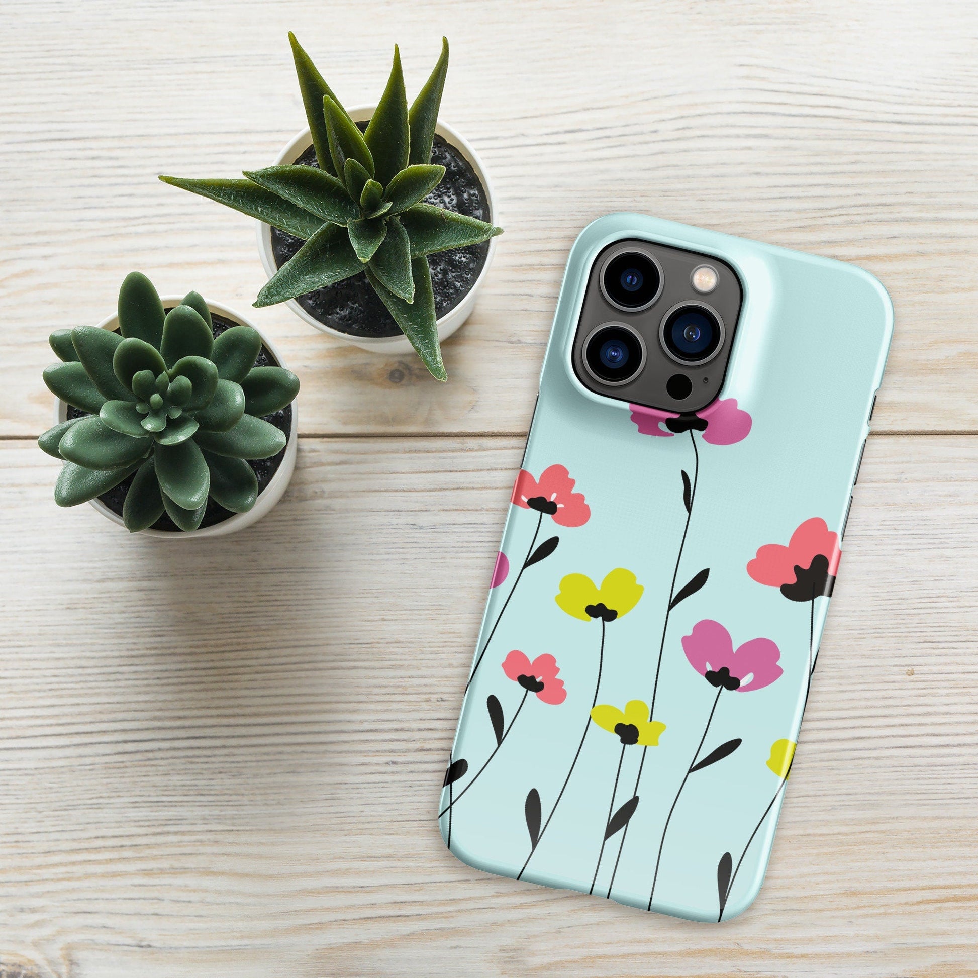 Plant Phone Case | Aesthetic Phone Case | iPhone 15 Pro Max | Botanical Phone Case | Tough Case - Raiden Gate Design