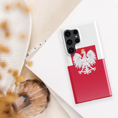 Poland Flag Samsung Galaxy Phone Case for Samsung S24 and Samsung S23 for Patriots - Raiden Gate Design