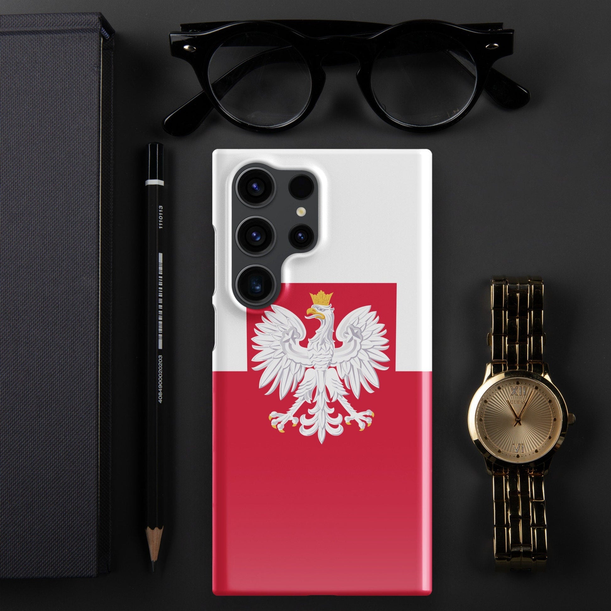 Poland Flag Samsung Galaxy Phone Case for Samsung S24 and Samsung S23 for Patriots - Raiden Gate Design