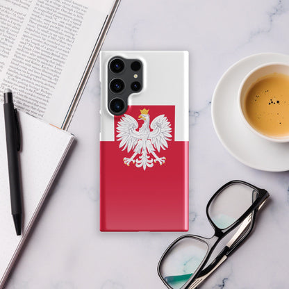 Poland Flag Samsung Galaxy Phone Case for Samsung S24 and Samsung S23 for Patriots - Raiden Gate Design