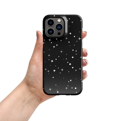 Premium Black Starry Night Design | Aesthetic Phone Case | iPhone 15 Pro Max | Phone Case | Tough Case - Raiden Gate Design