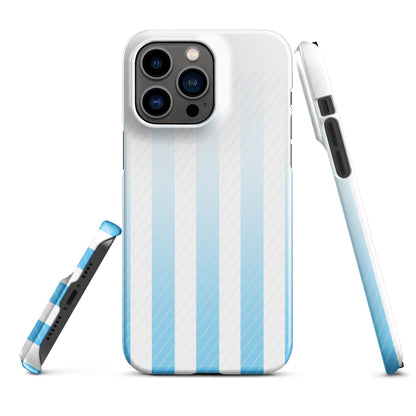 Premium Blue Gradient Stripes Design | Aesthetic Phone Case | iPhone 15 Pro Max | Phone Case | Tough Case - Raiden Gate Design