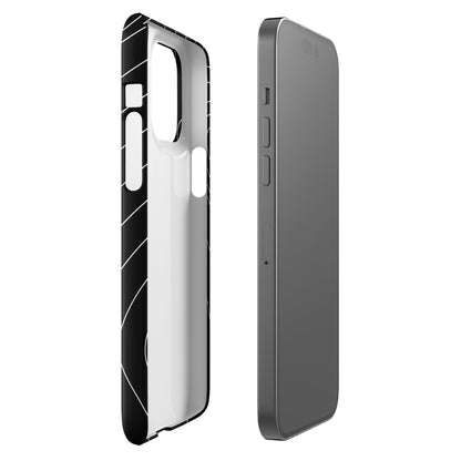 Premium Elegant White Curvy Lines Design | Aesthetic Phone Case | iPhone 15 Pro Max | Phone Case | Tough Case - Raiden Gate Design