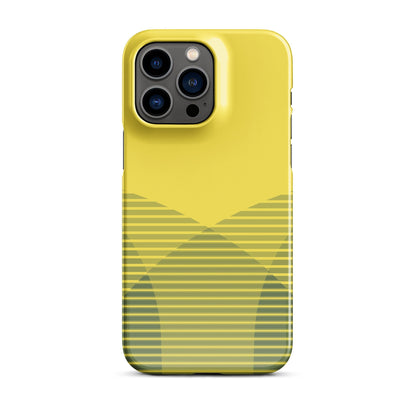 Premium Fading Circles on Yellow Design | Aesthetic Phone Case | iPhone 15 Pro Max | Phone Case | Tough Case - Raiden Gate Design