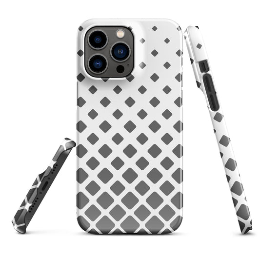 Premium Grey Ascending Squares | Aesthetic Phone Case | iPhone 15 Pro Max | Phone Case | Tough Case - Raiden Gate Design