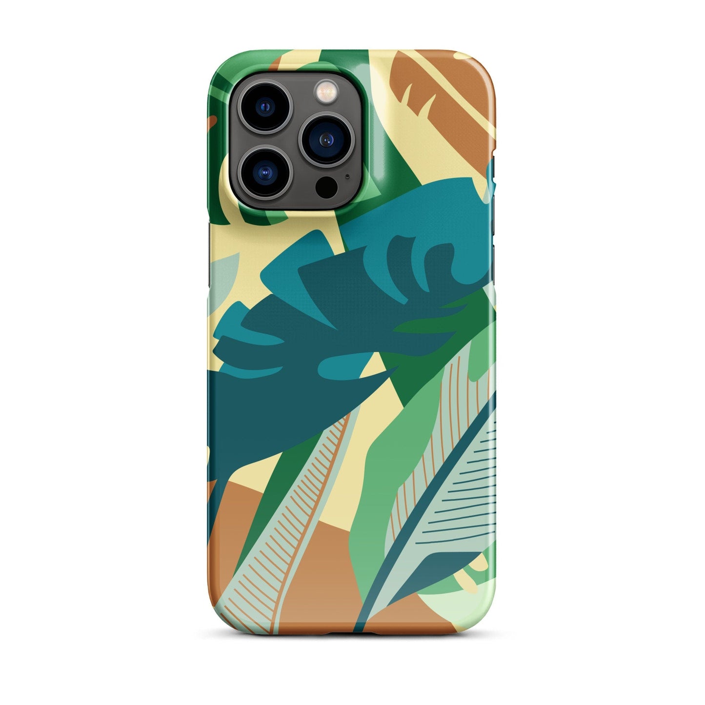 Premium Jungle Leaves Pattern | Aesthetic Phone Case | iPhone 15 Pro Max | Phone Case | Tough Case - Raiden Gate Design