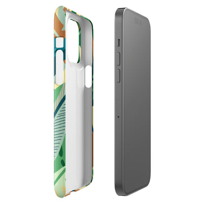 Premium Jungle Leaves Pattern | Aesthetic Phone Case | iPhone 15 Pro Max | Phone Case | Tough Case - Raiden Gate Design