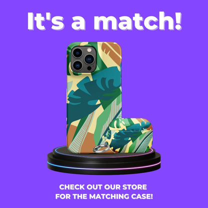 Premium Jungle Leaves Pattern | Aesthetic Phone Case | iPhone 15 Pro Max | Phone Case | Tough Case - Raiden Gate Design