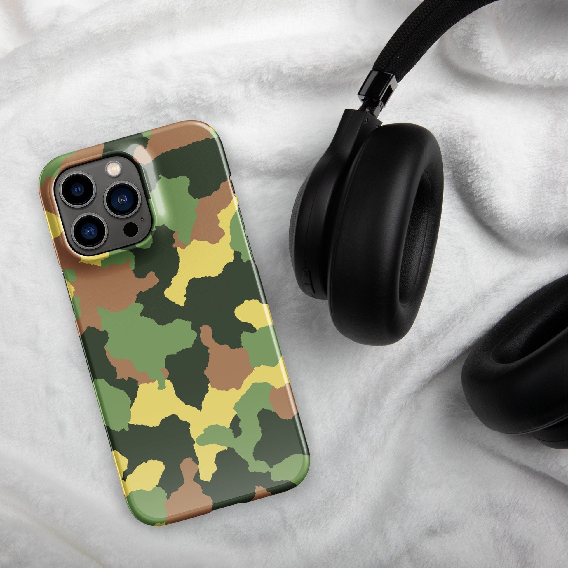 Premium Military Camouflage Design | Aesthetic Phone Case | iPhone 15 Pro Max | Phone Case | Tough Case - Raiden Gate Design