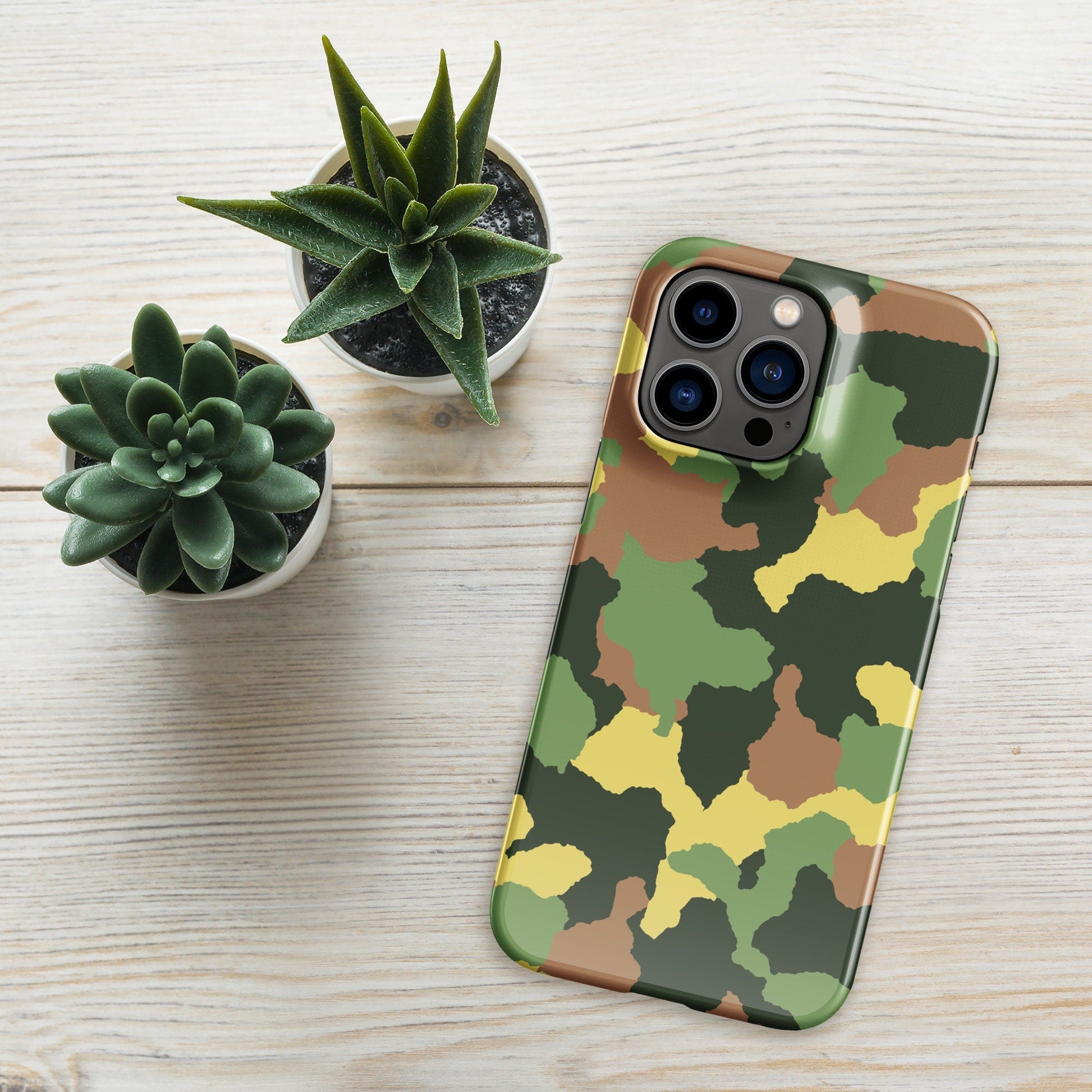 Premium Military Camouflage Design | Aesthetic Phone Case | iPhone 15 Pro Max | Phone Case | Tough Case - Raiden Gate Design