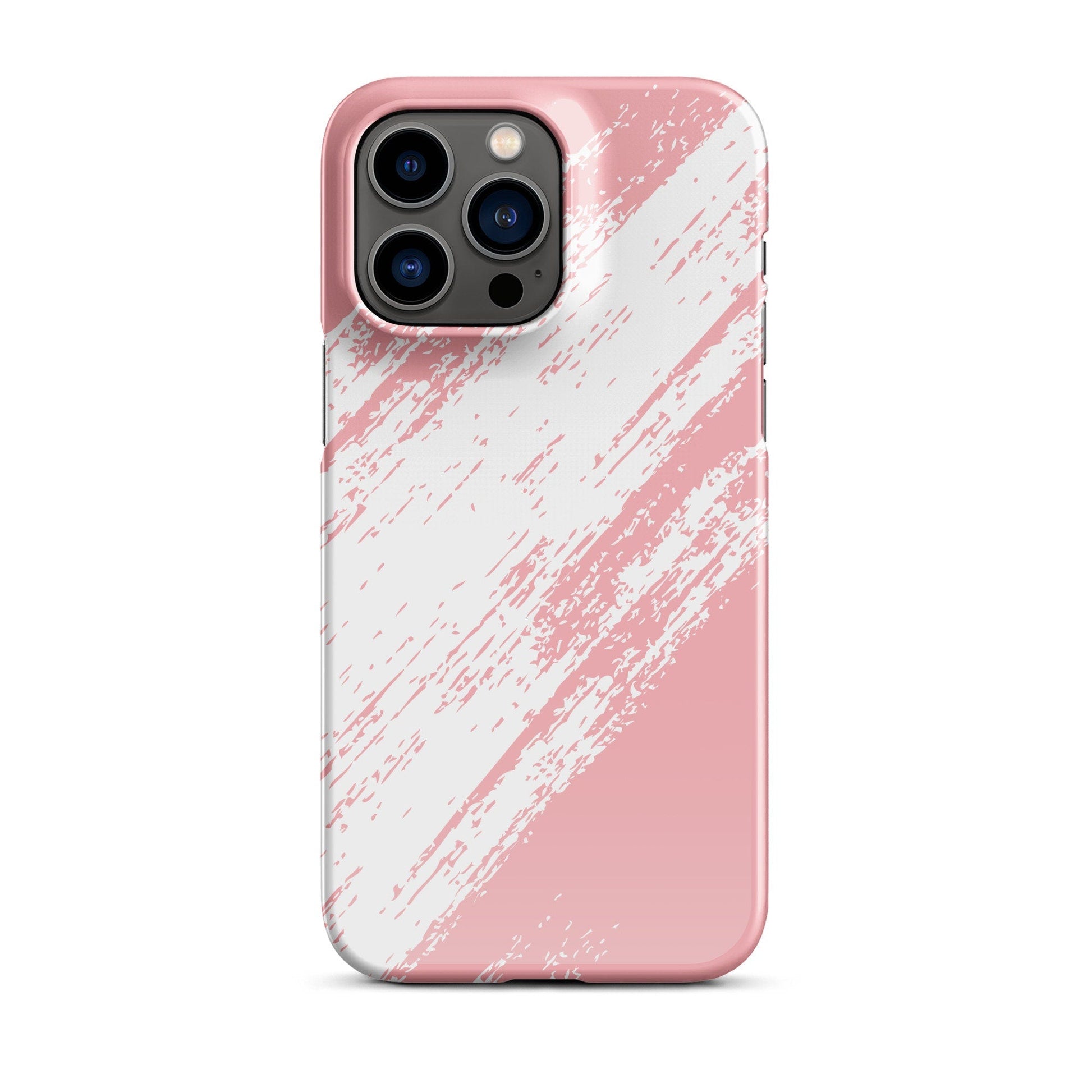 Premium Pink Diagonal Brush Stroke | Aesthetic Phone Case | iPhone 15 Pro Max | Phone Case | Tough Case - Raiden Gate Design