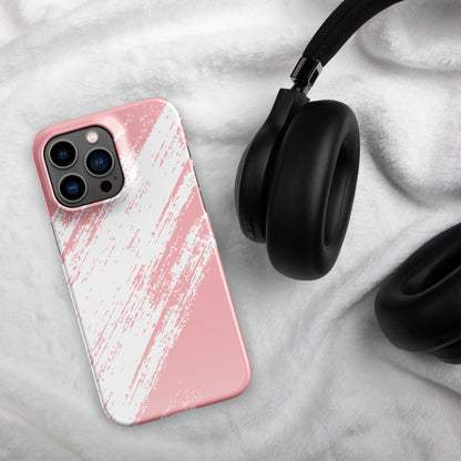 Premium Pink Diagonal Brush Stroke | Aesthetic Phone Case | iPhone 15 Pro Max | Phone Case | Tough Case - Raiden Gate Design