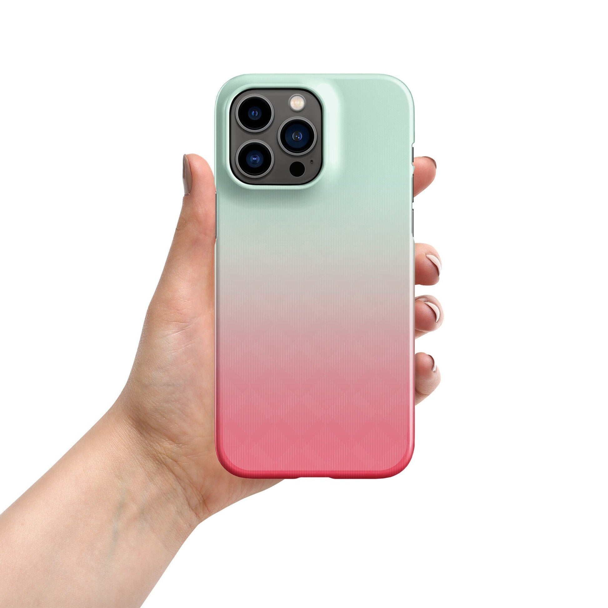 Premium Pink Green Pastel Gradient | Aesthetic Phone Case | iPhone 15 Pro Max | Phone Case | Tough Case - Raiden Gate Design