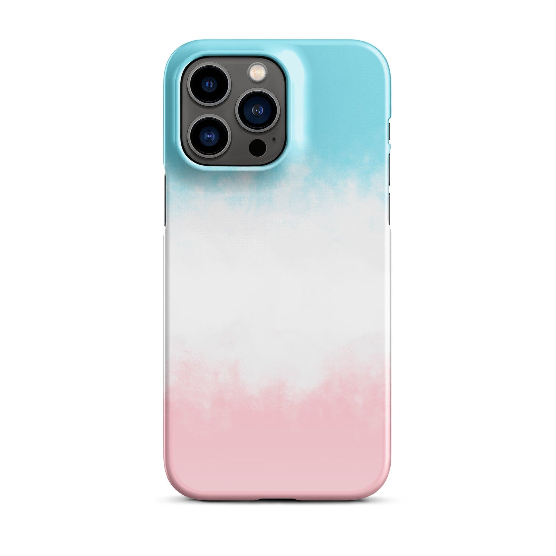 Premium Pink - White - Blue Design | Aesthetic Phone Case | iPhone 15 Pro Max | Phone Case | Tough Case - Raiden Gate Design