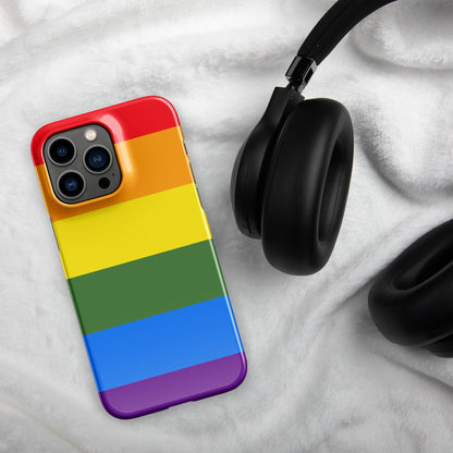 Premium Pride Flag LGBTQ | Aesthetic Phone Case | iPhone 15 Pro Max | Phone Case | Tough Case - Raiden Gate Design