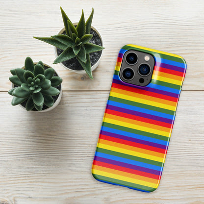 Premium Pride Flag Pattern | Aesthetic Phone Case | iPhone 15 Pro Max | Phone Case | Tough Case - Raiden Gate Design