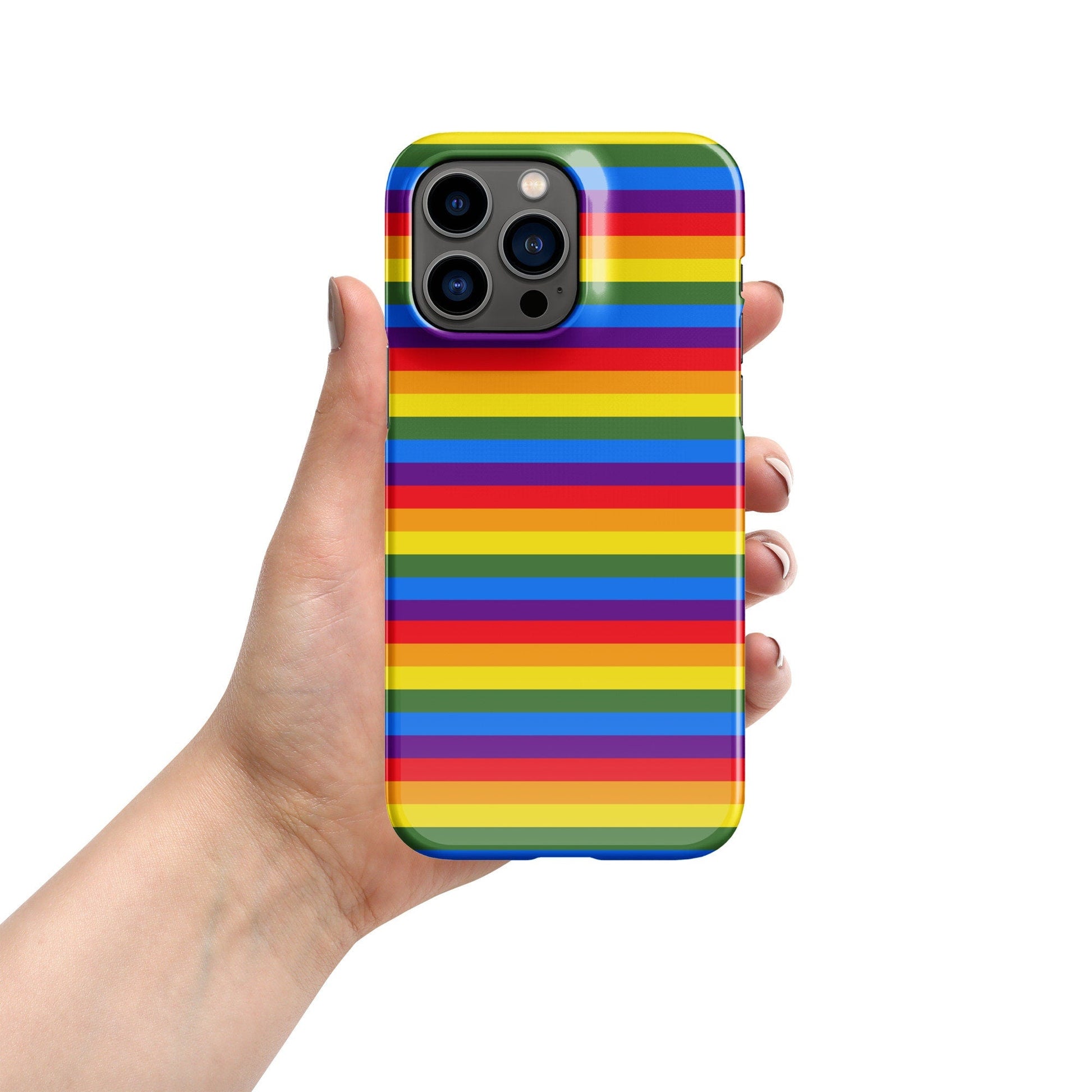 Premium Pride Flag Pattern | Aesthetic Phone Case | iPhone 15 Pro Max | Phone Case | Tough Case - Raiden Gate Design