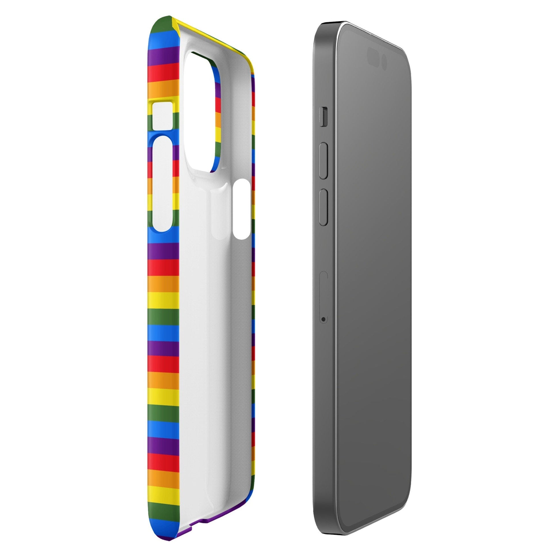 Premium Pride Flag Pattern | Aesthetic Phone Case | iPhone 15 Pro Max | Phone Case | Tough Case - Raiden Gate Design