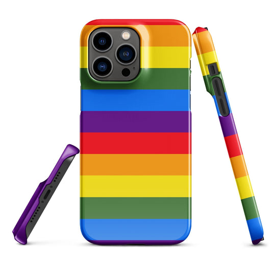 Premium Pride Flag Simple | Aesthetic Phone Case | iPhone 15 Pro Max | Phone Case | Tough Case - Raiden Gate Design