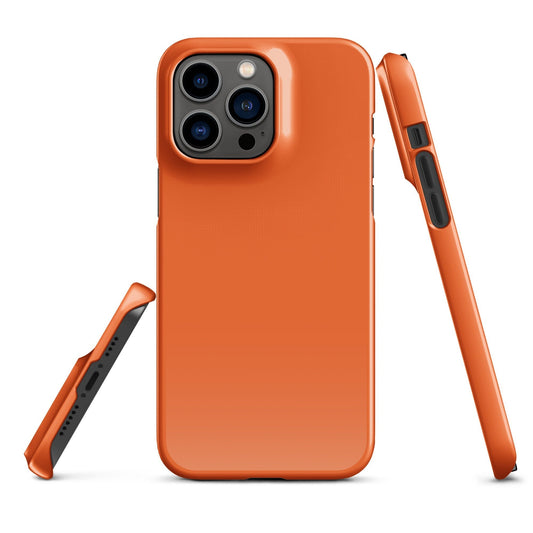 Premium Pure Orange | Aesthetic Phone Case | iPhone 15 Pro Max | Phone Case | Tough Case - Raiden Gate Design