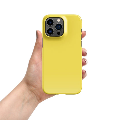 Premium Pure Yellow | Aesthetic Phone Case | iPhone 15 Pro Max | Phone Case | Tough Case - Raiden Gate Design