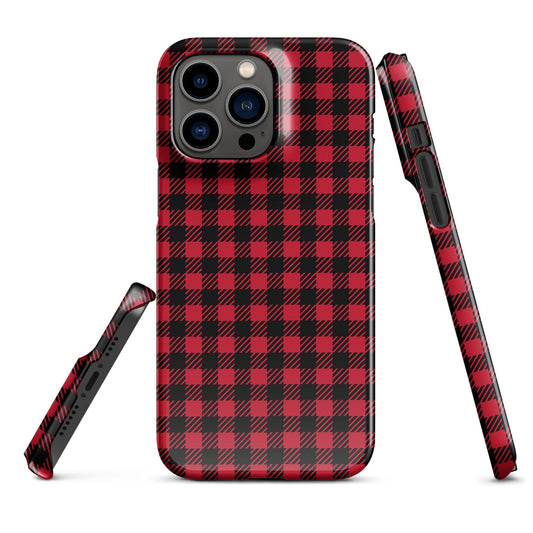 Premium Scottish Red Square Folk Kilt | Aesthetic Phone Case | iPhone 15 Pro Max | Phone Case | Tough Case - Raiden Gate Design