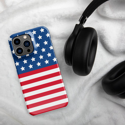 Premium USA Flag | Aesthetic Phone Case | iPhone 15 Pro Max | Phone Case | Tough Case - Raiden Gate Design