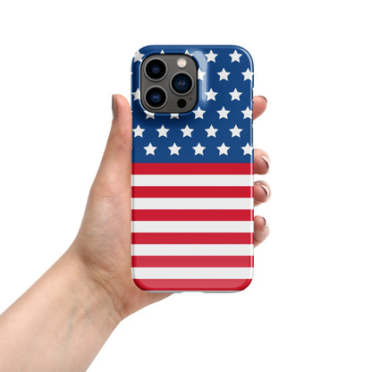 Premium USA Flag | Aesthetic Phone Case | iPhone 15 Pro Max | Phone Case | Tough Case - Raiden Gate Design