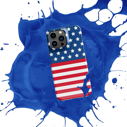 Premium USA Flag | Aesthetic Phone Case | iPhone 15 Pro Max | Phone Case | Tough Case - Raiden Gate Design