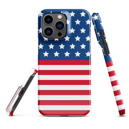 Premium USA Flag | Aesthetic Phone Case | iPhone 15 Pro Max | Phone Case | Tough Case - Raiden Gate Design