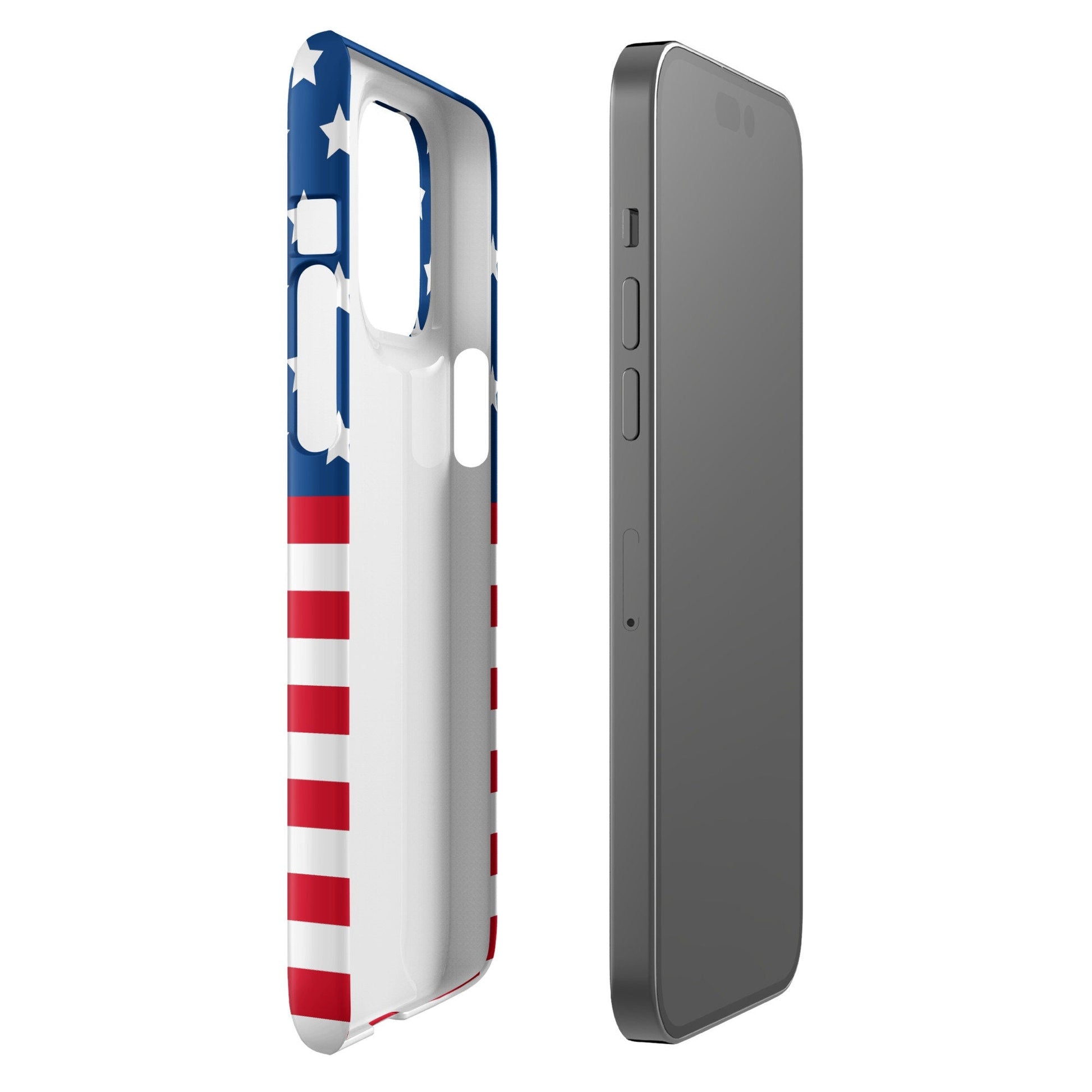 Premium USA Flag | Aesthetic Phone Case | iPhone 15 Pro Max | Phone Case | Tough Case - Raiden Gate Design