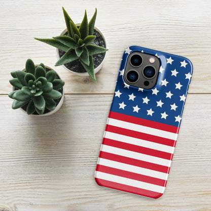 Premium USA Flag | Aesthetic Phone Case | iPhone 15 Pro Max | Phone Case | Tough Case - Raiden Gate Design