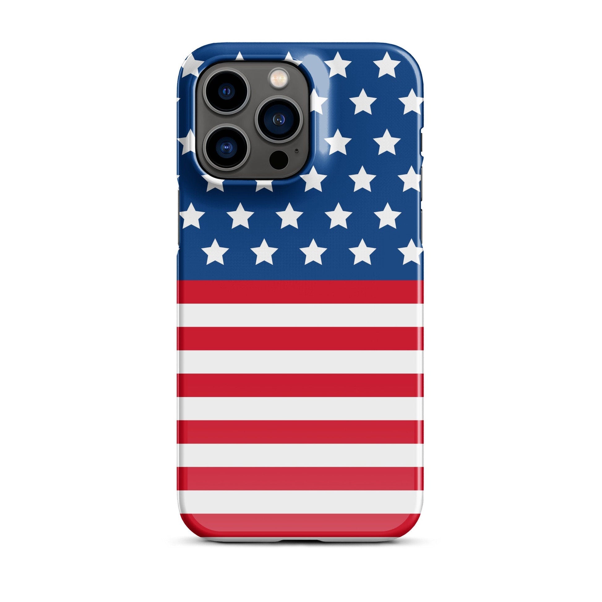 Premium USA Flag | Aesthetic Phone Case | iPhone 15 Pro Max | Phone Case | Tough Case - Raiden Gate Design