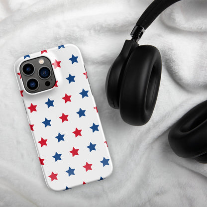 Premium USA Flag Star Pattern | Aesthetic Phone Case | iPhone 15 Pro Max | Phone Case | Tough Case - Raiden Gate Design