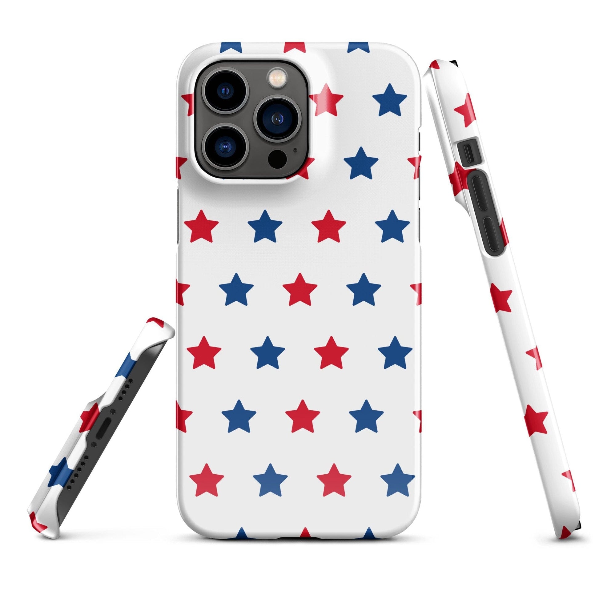 Premium USA Flag Star Pattern | Aesthetic Phone Case | iPhone 15 Pro Max | Phone Case | Tough Case - Raiden Gate Design