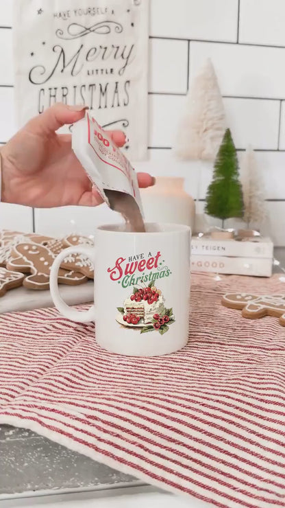 Have a Sweet  - Vintage Christmas Coffee Mug with Cute Gnome