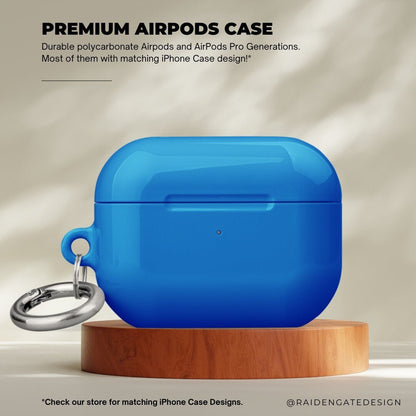 Pure Blue Custom AirPods Pro Case | Tough AirPods Case - Raiden Gate Design