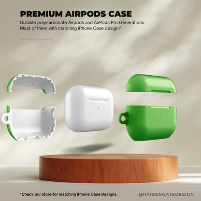 Pure Green Custom AirPods Pro Case | Tough AirPods Case - Raiden Gate Design