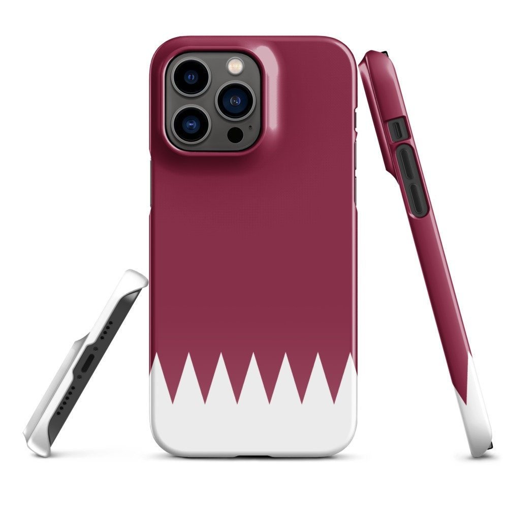 Qatar Flag | Aesthetic Phone Case | iPhone 15 Pro Max | Patriotic Phone Case | Tough Case - Raiden Gate Design