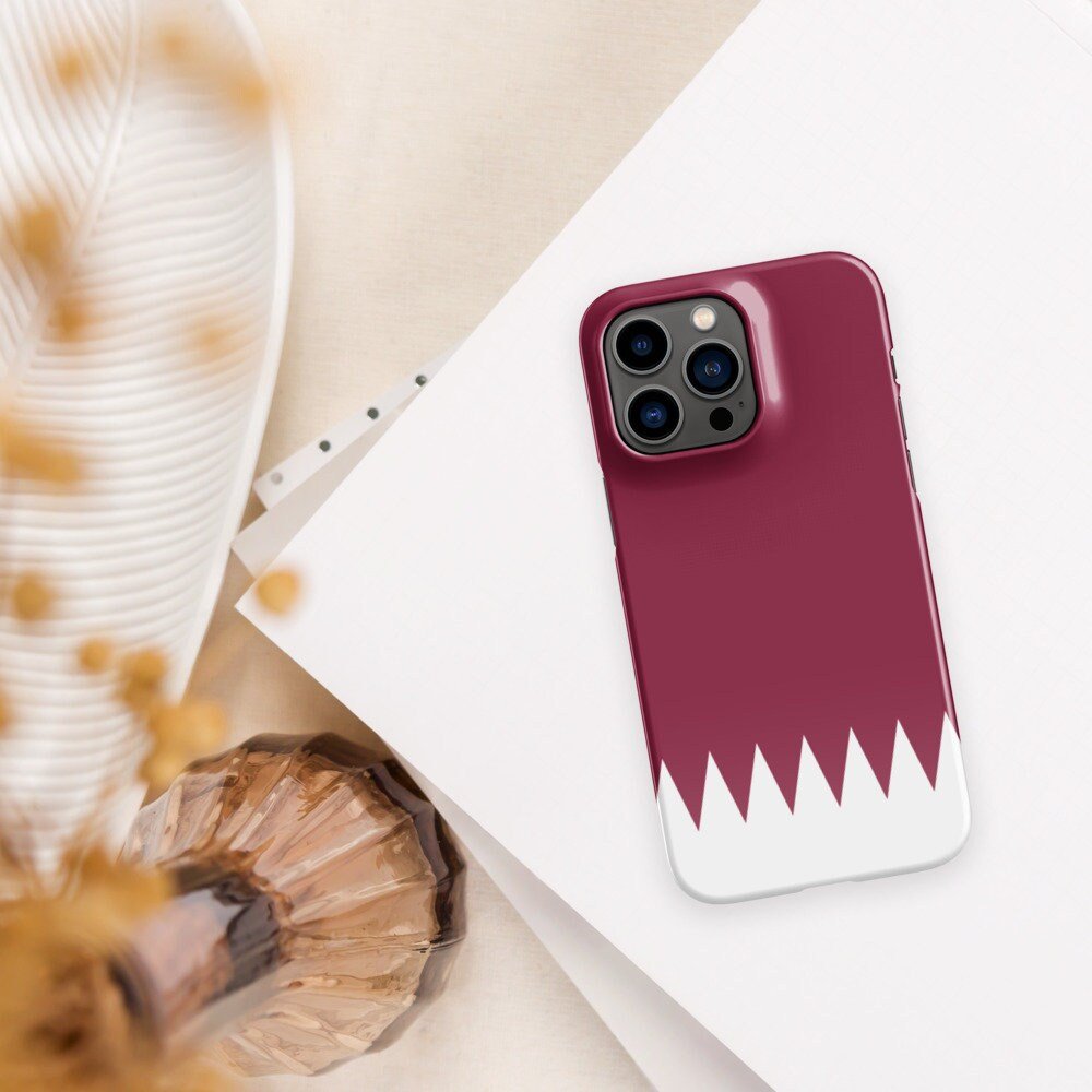 Qatar Flag | Aesthetic Phone Case | iPhone 15 Pro Max | Patriotic Phone Case | Tough Case - Raiden Gate Design