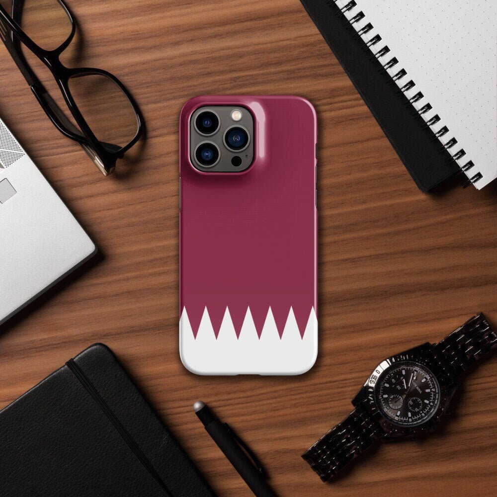 Qatar Flag | Aesthetic Phone Case | iPhone 15 Pro Max | Patriotic Phone Case | Tough Case - Raiden Gate Design