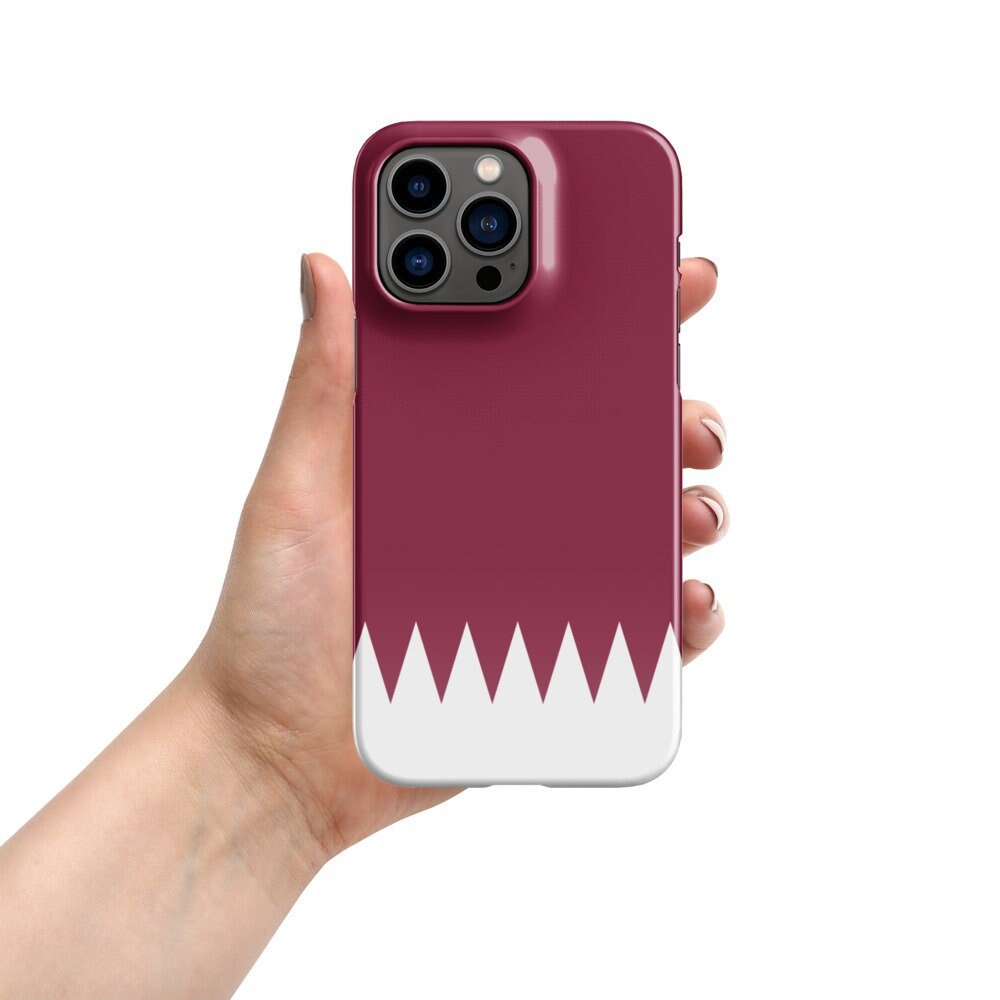 Qatar Flag | Aesthetic Phone Case | iPhone 15 Pro Max | Patriotic Phone Case | Tough Case - Raiden Gate Design