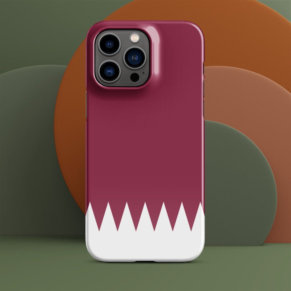 Qatar Flag | Aesthetic Phone Case | iPhone 15 Pro Max | Patriotic Phone Case | Tough Case - Raiden Gate Design